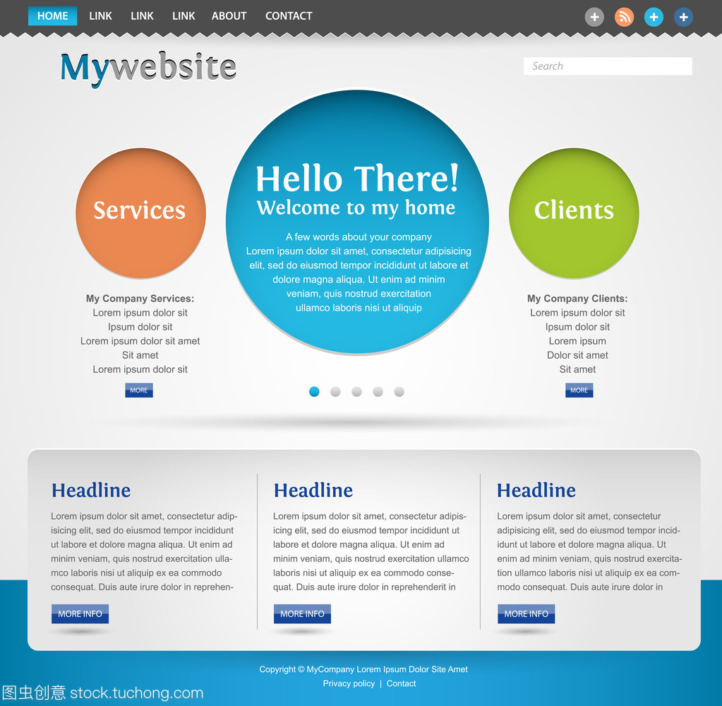 現代創意網站模板設計 打造引人入勝的數字體驗